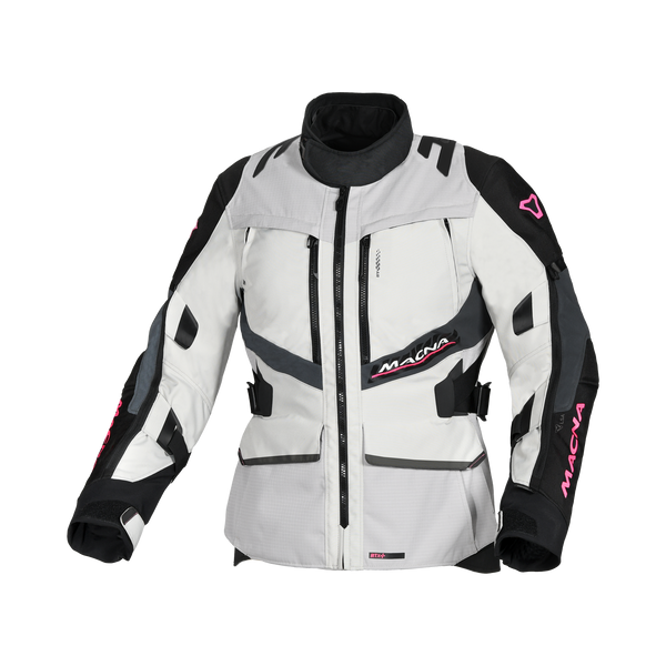Motociklistička jakna macNA, Domane Woman svijetlo siva/siva/crna