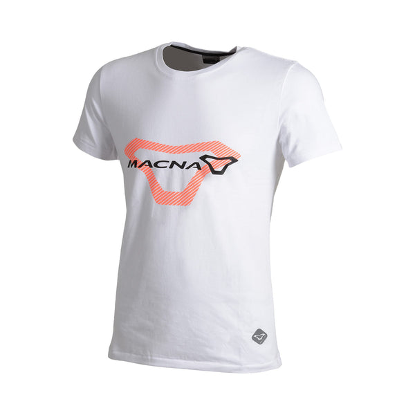 T-krekls Macna, logotips balts/oranžs/melns