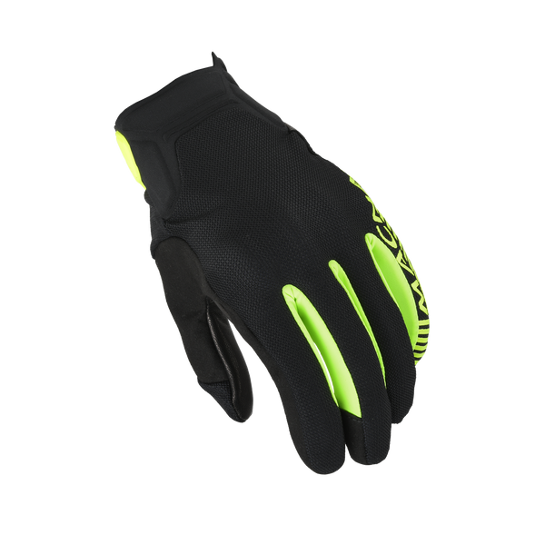 Motociklističke rukavice macNA, dobijte kožu crnu/fluo ylow