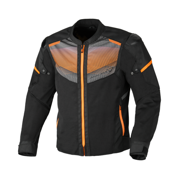 Motocikla jaka MacNA, Orcano 2.0 melna/oranža