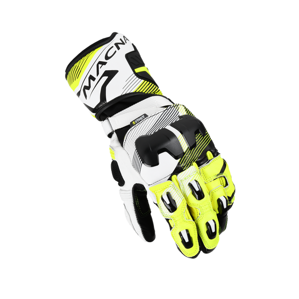 Motociklističke rukavice macNA, pogon 2.0 crna/fluo žuta/bijela