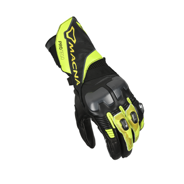 Motorcycle Glove Macna, Protego Black/Fluo Yellow