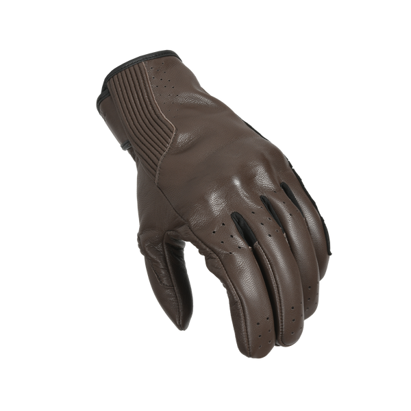Motorcycle glove macna, rigid brown
