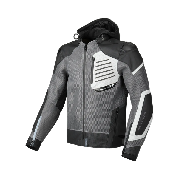 Macna Leather MC-Jacket Riceant pelēks /melns