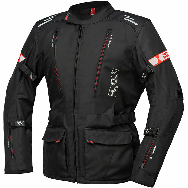 IXS Textile mc jakna Lorin St Black /Red