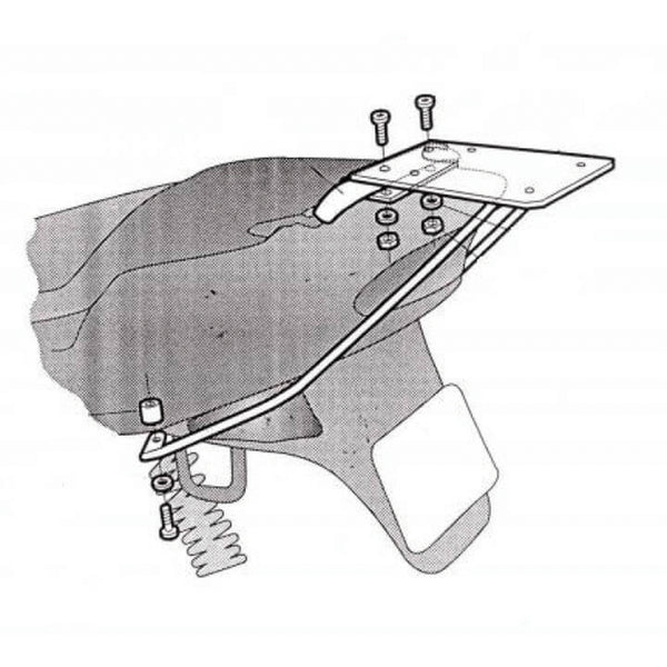 „Shad Top Box“ laikiklis - „Peugeot Speedfight 1“ ir „2“ (P0P57T)