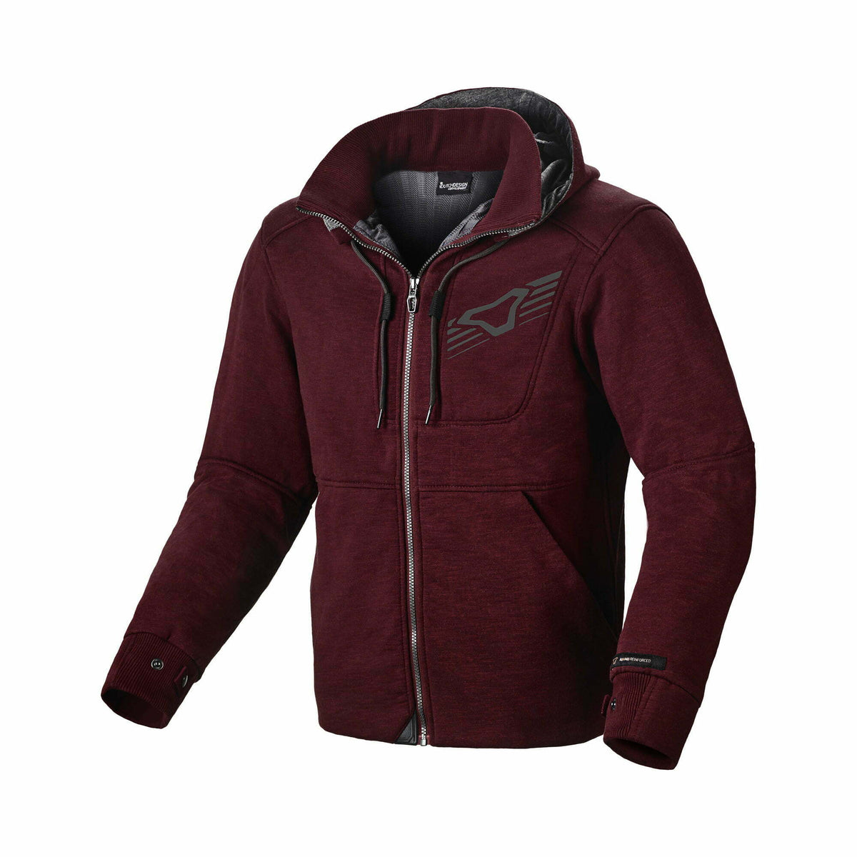 Macna Kevlar Mc-Hoodie District Red