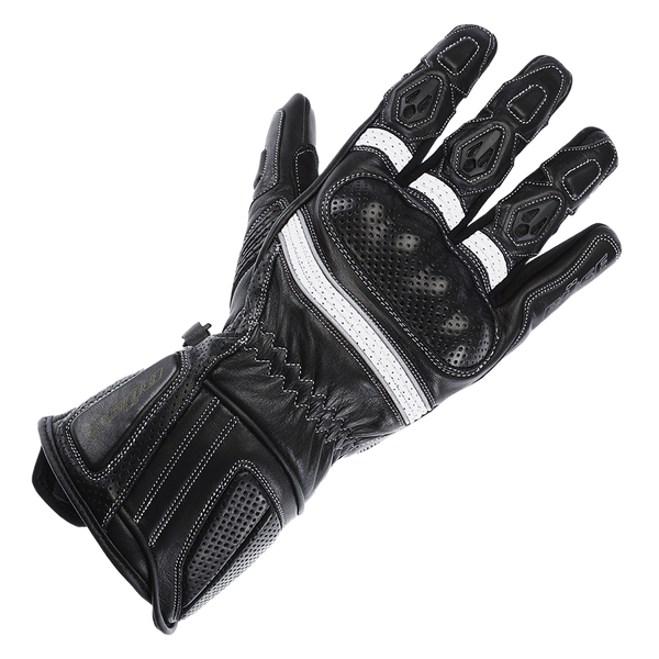 BÜSE Mc-Sport Gloves Pit Lane Pro Black / White 