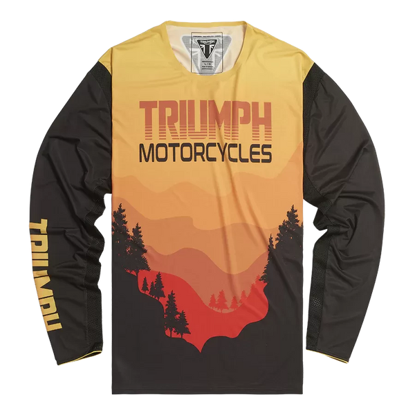„Triumph Cross Cross“ megztinio saulėlydis raudonai