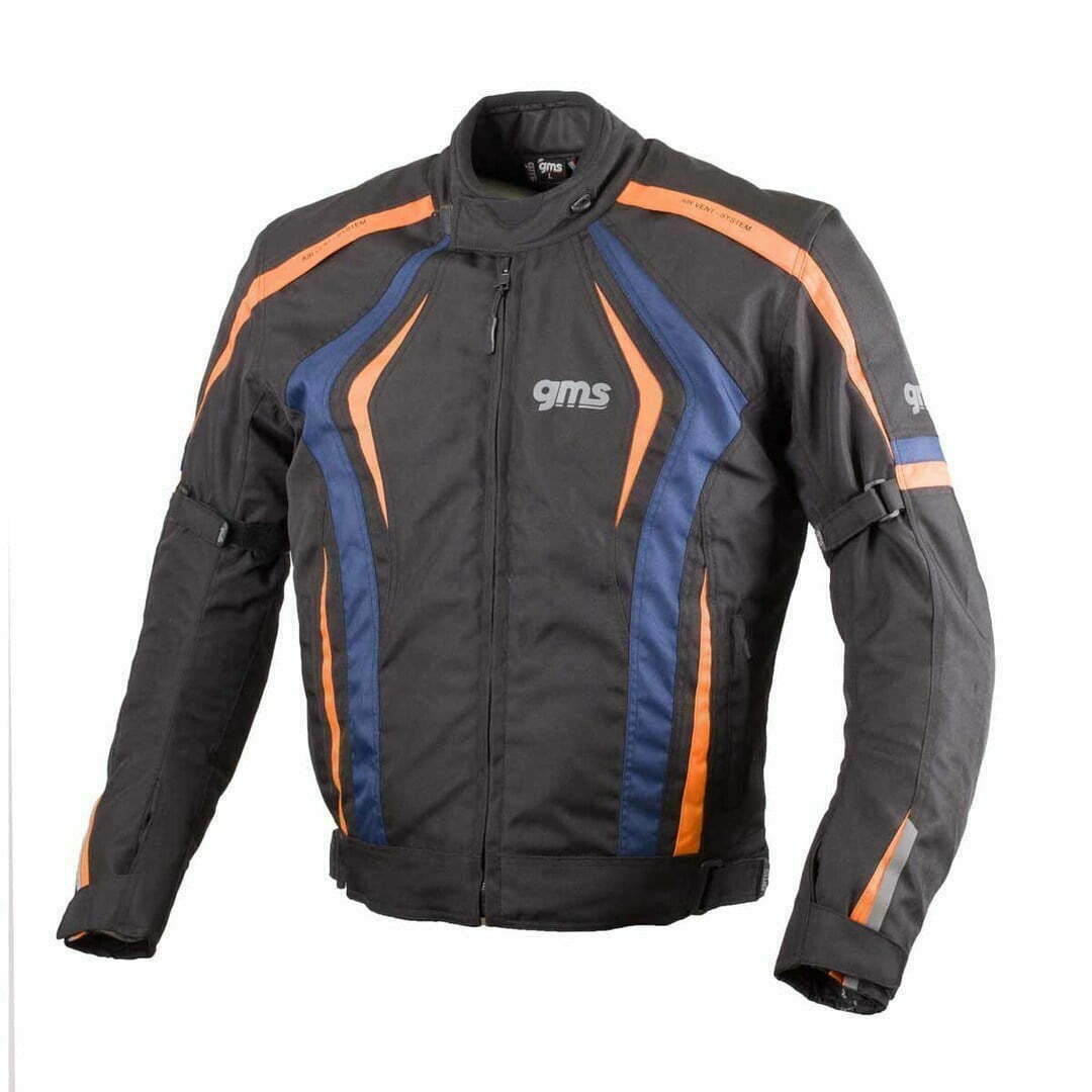 GMS TEXTILE MC striukė BLOUSON PACE juoda /oranžinė /mėlyna