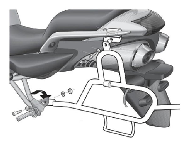 Shad 3P sistēmas montāža (puse) - Yamaha Y0FZ67SF