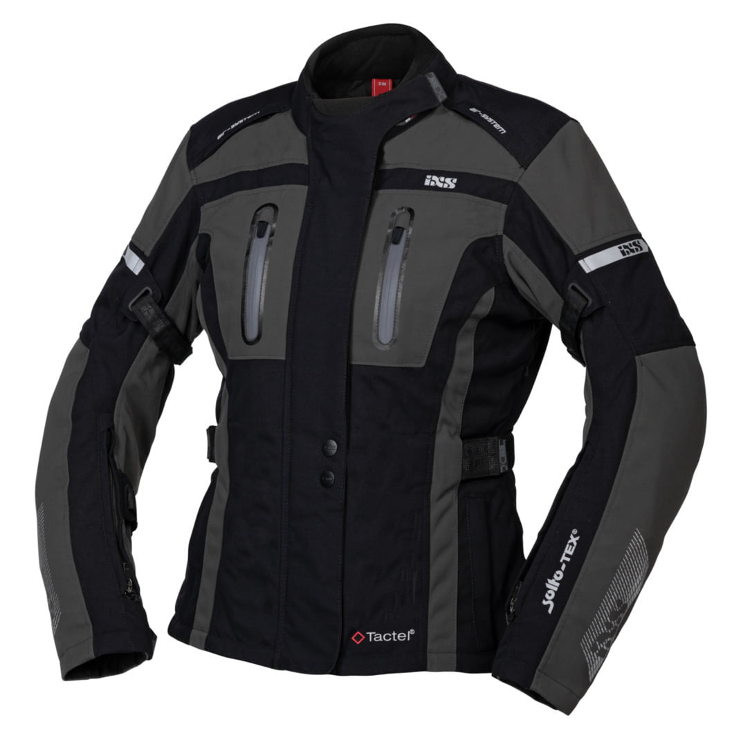 „IXS Lady Textile Mc -Jacket Pacora“ -juoda /pilka