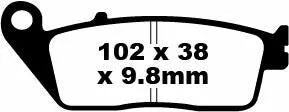 EBC BRAKE PAD HH SINT SCOOTER SFA196HH