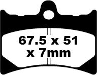 EBC BRAKE PAD FA looks organic FA126