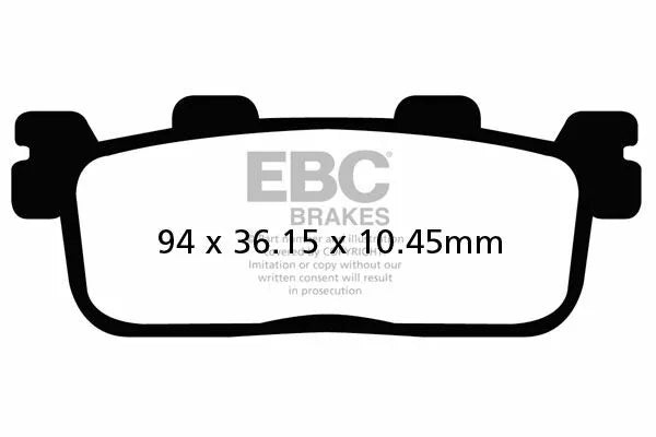EBC BRAKE PAD CARBON SCOOTER SFAC607