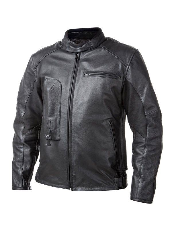 Airbag-jacket roadster čierny špirál