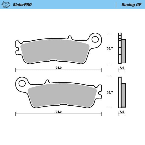 Moto-majster brzdový podložka Racing GP 099812