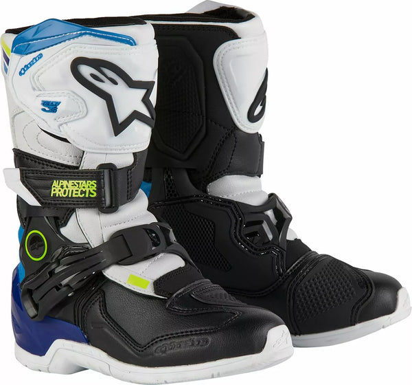 „Alpinestars“ (MX) BOOT T3S KIDS WT/BK/B 1 2014524-2179-1