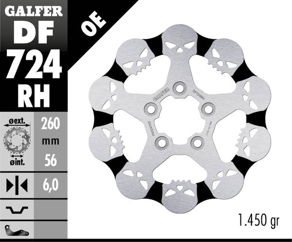 Galfer bremžu disks fiksēts sant df724rh