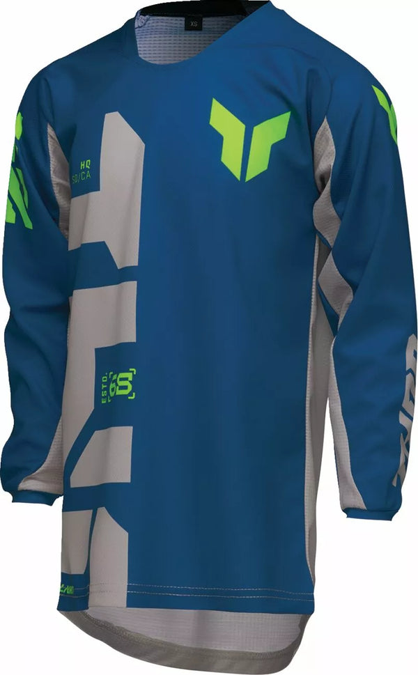 Thor Jersey Yth Launch Forge Blue X 2912-2553
