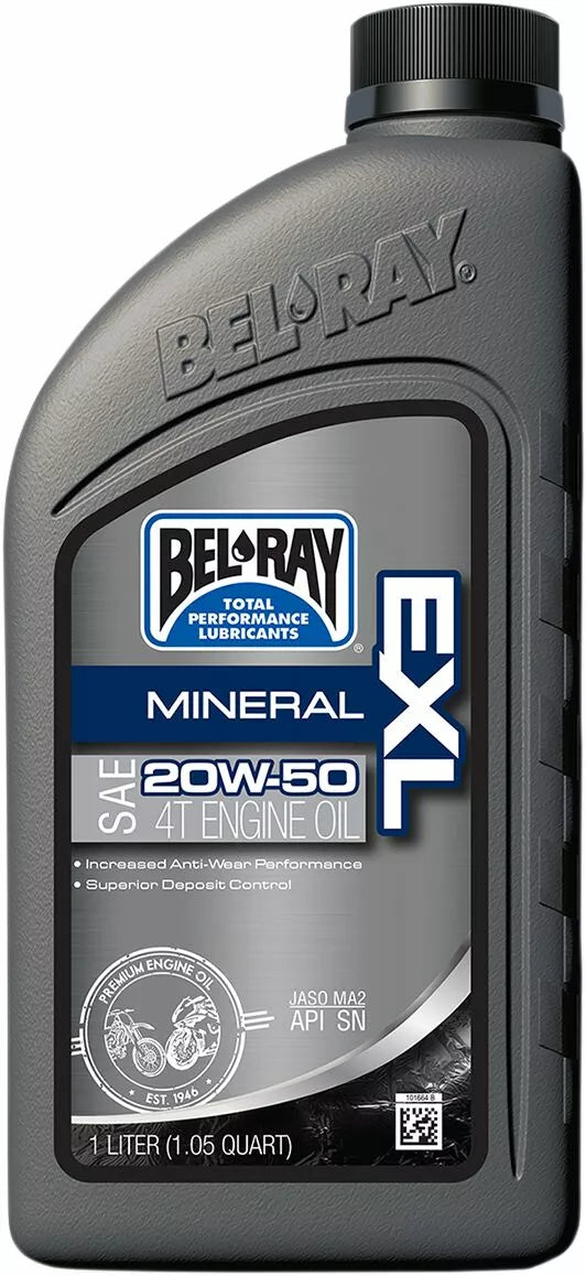 BEL-RAY OIL EXL MINERAL 4T 20W-50 1L 99100B1LW