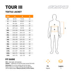 Ozone tekstil mc-jacket turneja iii crno