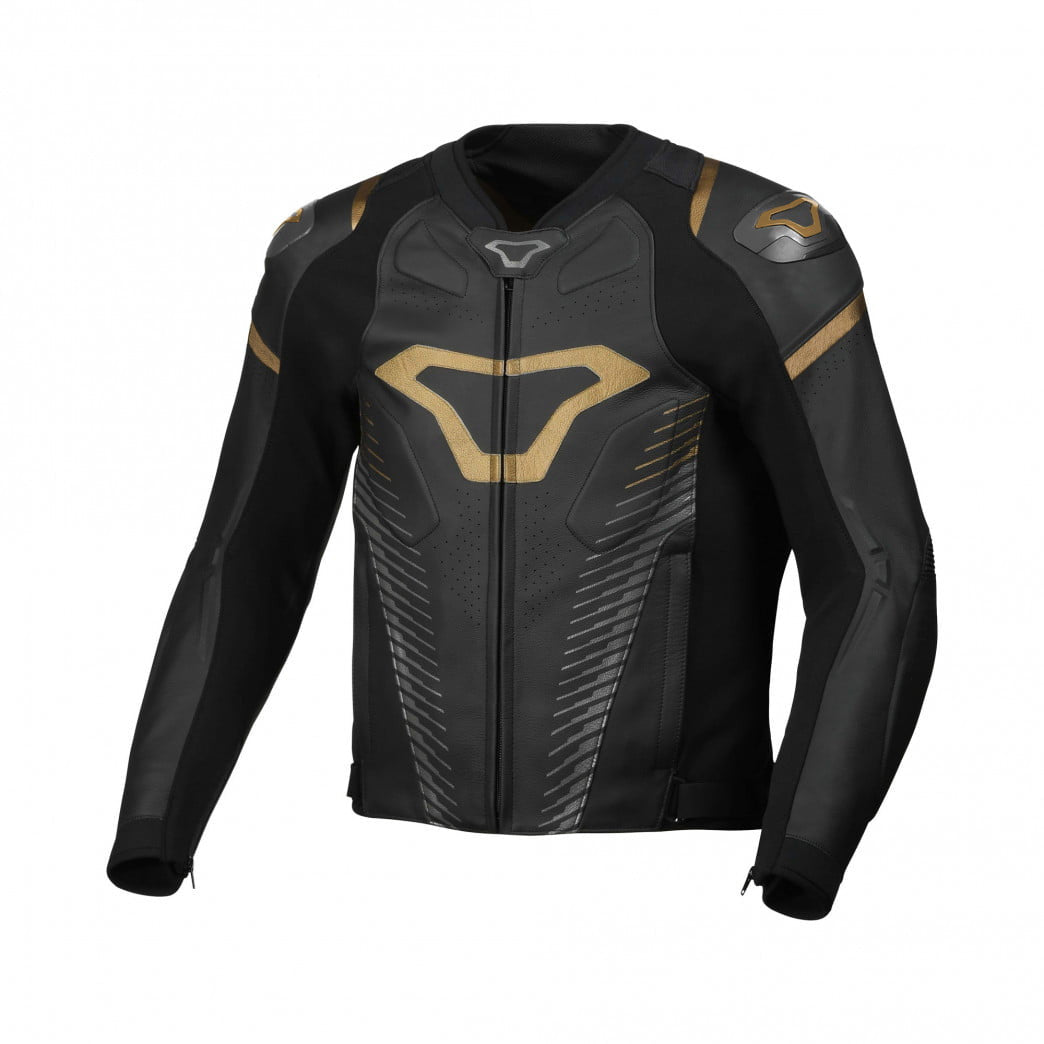 Macna Leather Mc-Jacket Tronniq Black /Gold