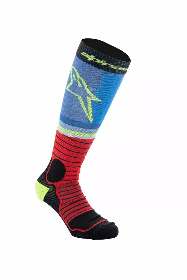 Alpinestars (MX) SOCK MX PRO BLK/GY/BLU S 4701524-1212-S