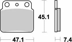 Moto-Master Brake Pad Nitro 095221