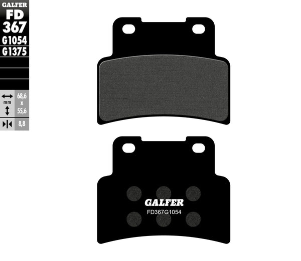 „Galfer“ stabdžių padas pusiau metalinis FD367G1054