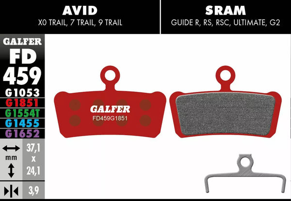 Galfer kočni jastuk Advanced FD459G1851