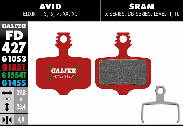 Galfer kočni jastuk Advanced FD427G1851