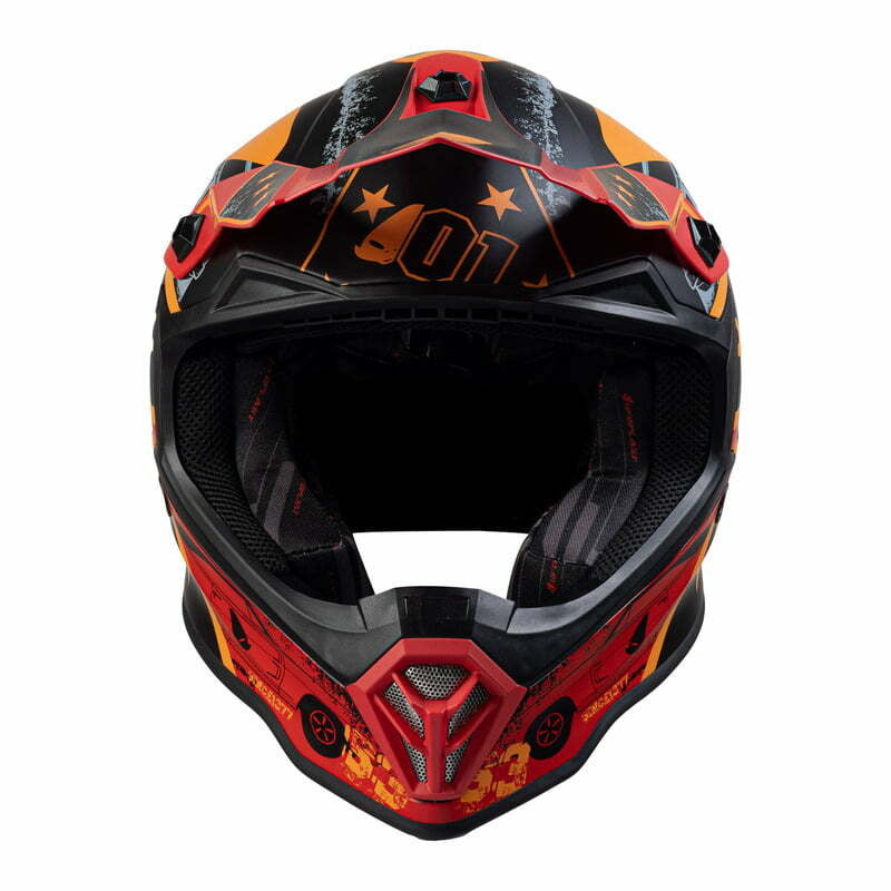 NSO vaikai Cross Cross MC Helmen Orange /Black