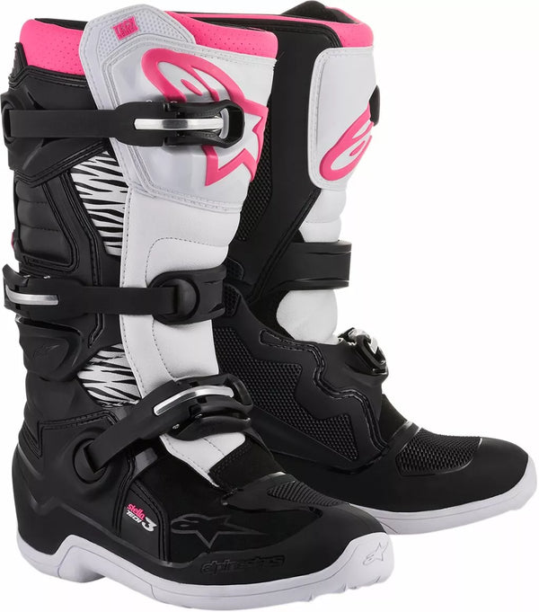 „Alpinestars“ (MX) BOOT 4W TECH3 BK/WT/PK 9 2013218-130-9