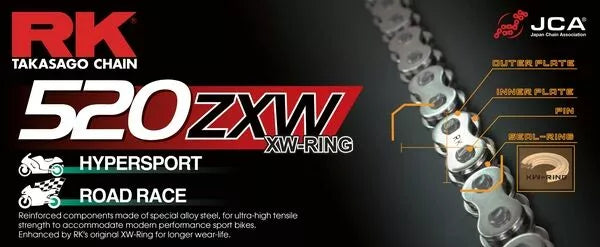 RK Chain RK520ZXW GG 110R GB520ZXW-110-CLF