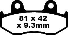 EBC BRAKE PAD SFA ORG SCOOTER SFA323
