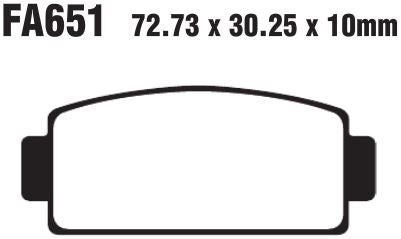 EBC BRAKE PAD SINT R Series FA651R