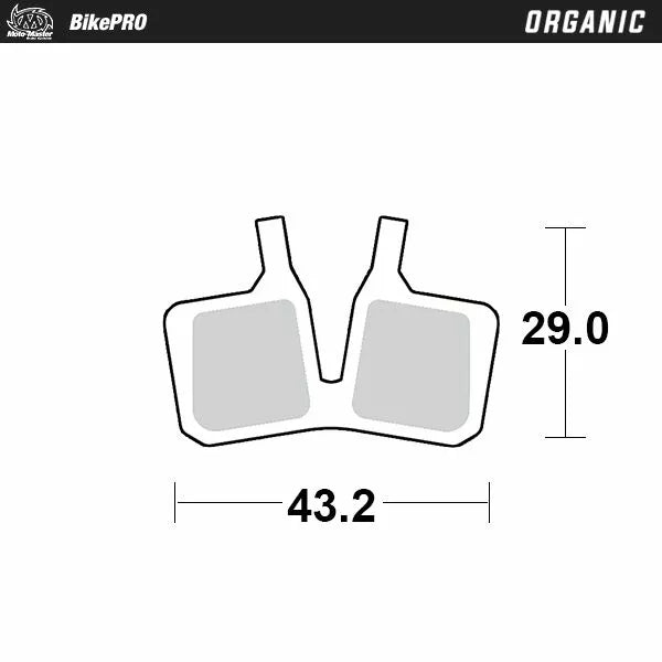 Moto-Master bremžu spilventiņš Organic 732141