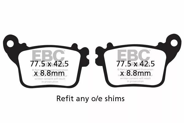EBC BRAKE PAD Vee Semisntrd FA436V