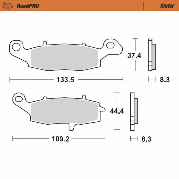Moto-master kočni jastučić sintera front 404201