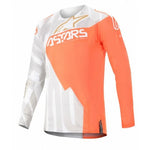 Alpinestars Techstar rūpnīcas metāla džemperis balts/oranžs fluo/zelts