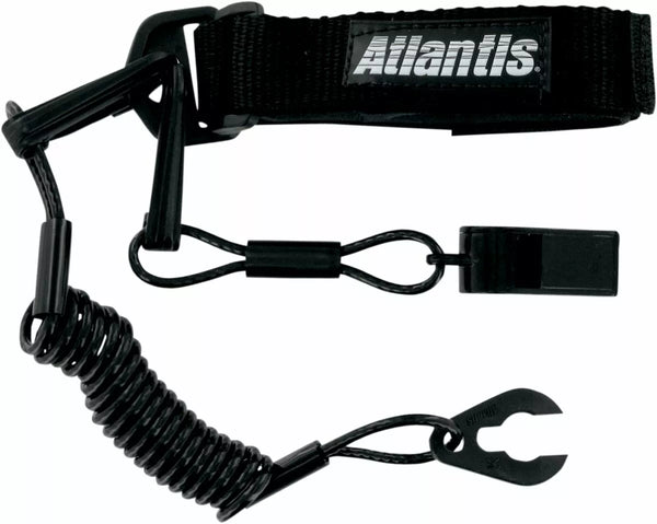 Atlantis Pro Float Whstl/LAN BLK A8130PFW