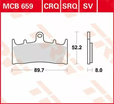 TRW BRAKE PAD TRW MCB659CRQ MCB659CRQ