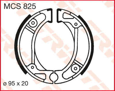 TRW BRAKE SHOES TRW MCS825 MCS825