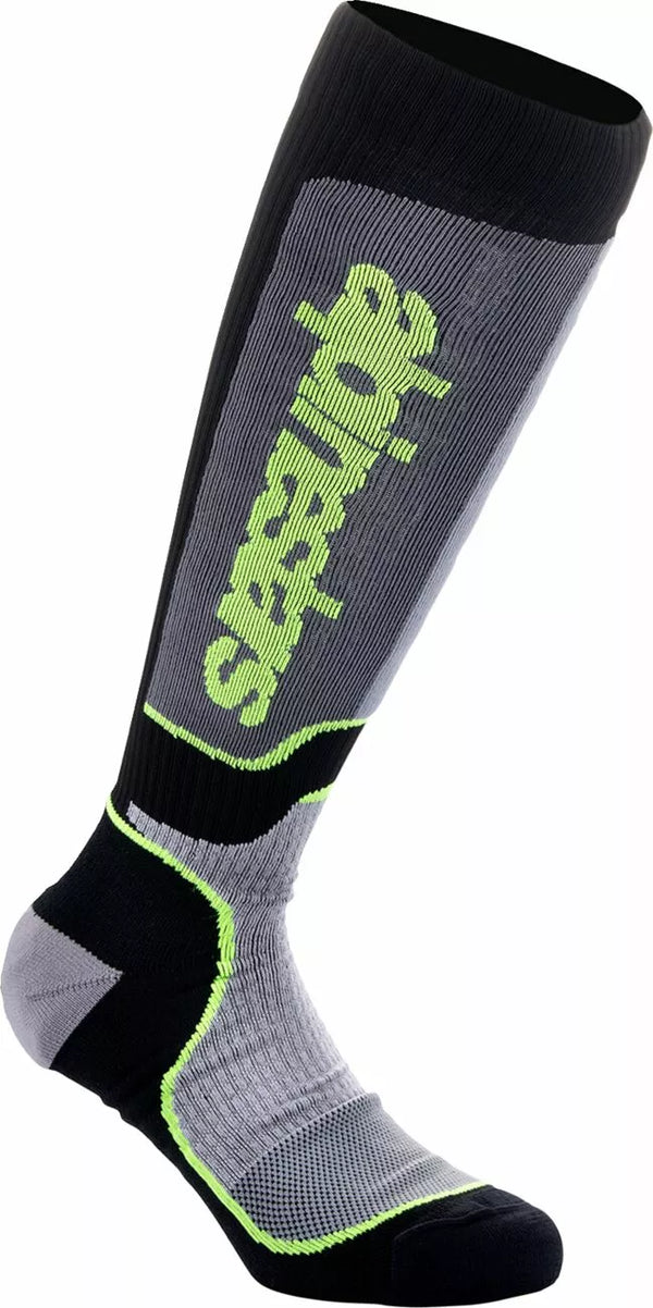 Alpinestars (MX) čarapa MX Plus BLK/GY/YLW L 4702324-175-L