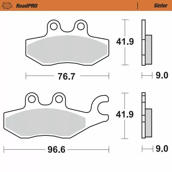 Skútr brzdového podložky Moto-Master 400903