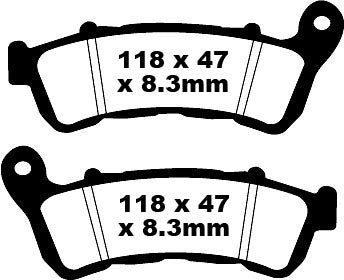 EBC BRAKE PAD FA looks organic FA388
