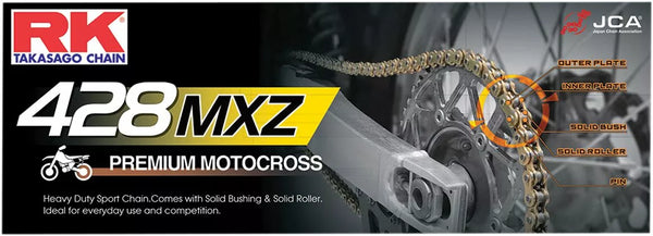 RK Chain RK428MXZ GG 108C GB428MXZ-108-CL
