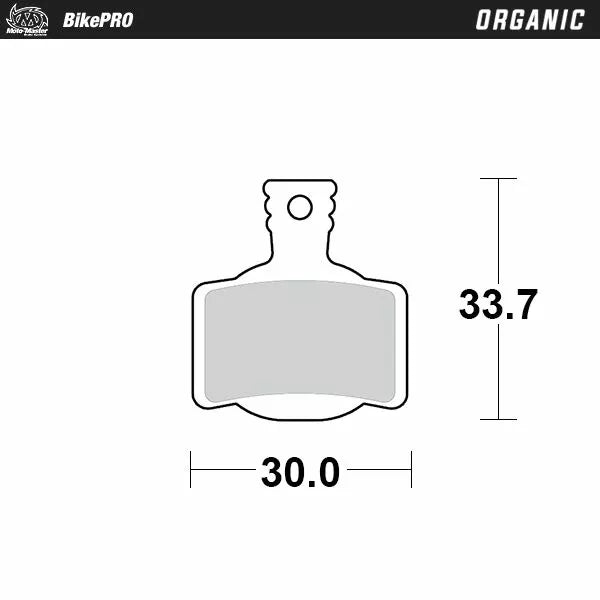 Moto-Master bremžu spilventiņš Organic 730941