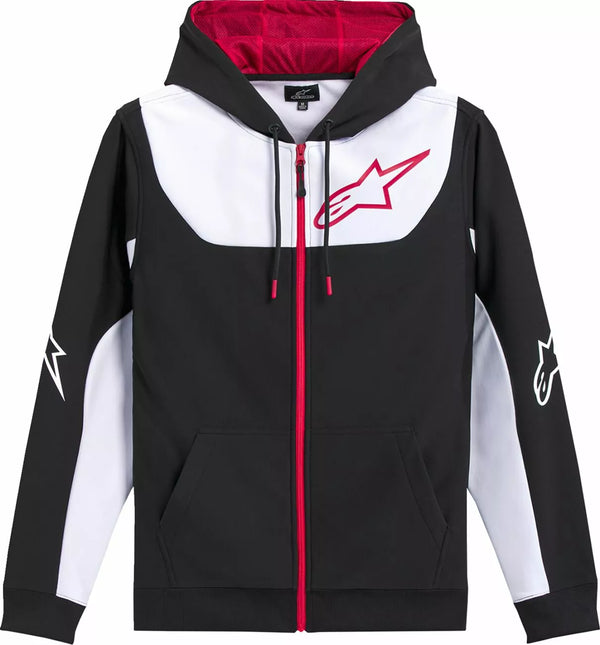 Alpinestars (Casuals) Hoodie Zip Sessions V3 BLK/WHHT 1244-53110-1232-L